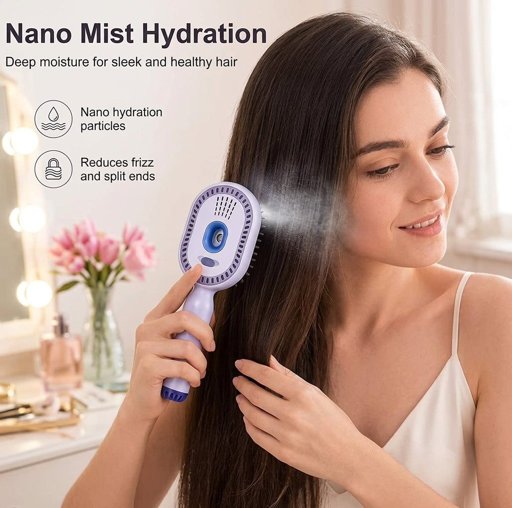 Electric Spray Retractable Air Cushion Comb