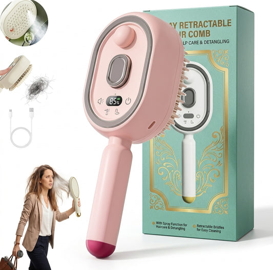 Electric Spray Retractable Air Cushion Comb