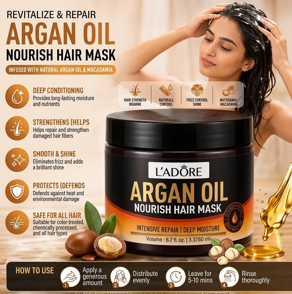 SADOER Argan Oil Nourish Hair Mask