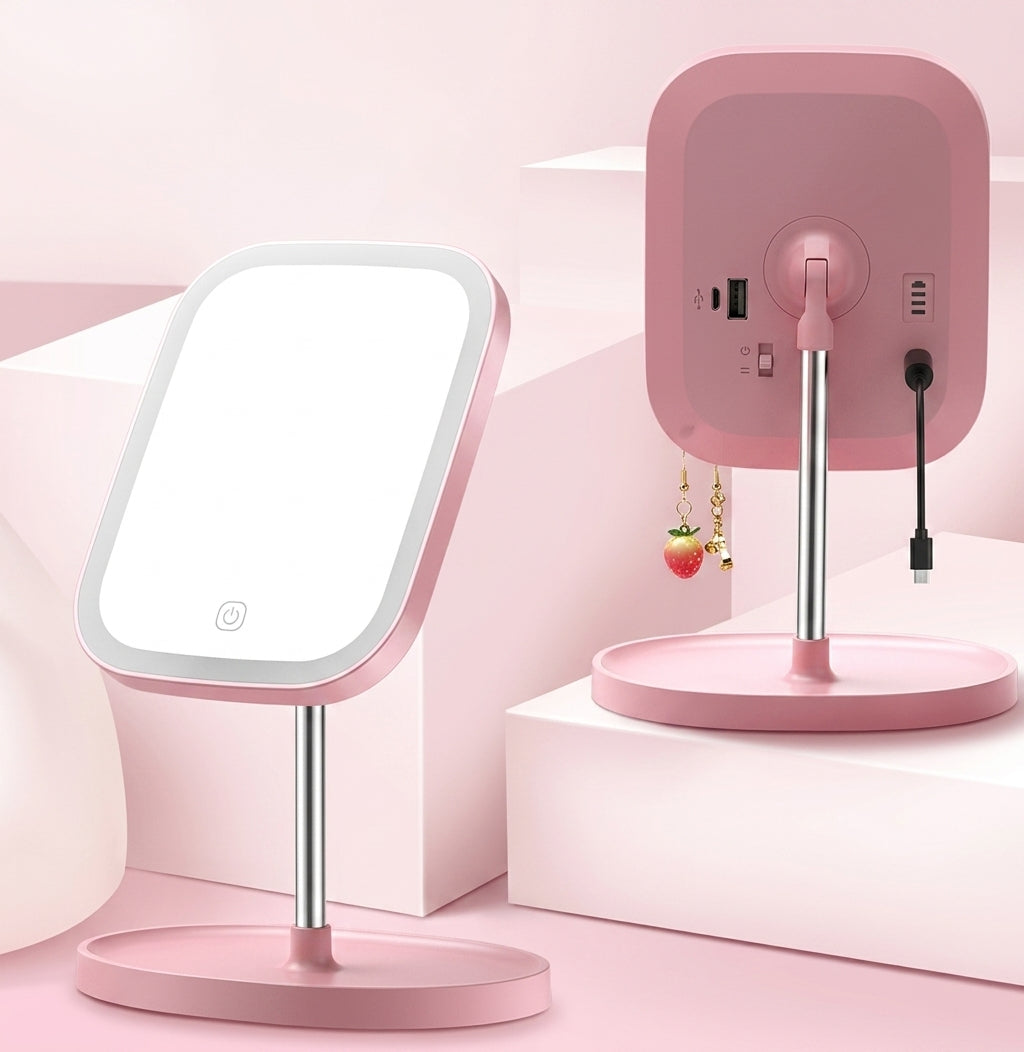 LED Telescopic Makeup Mirror