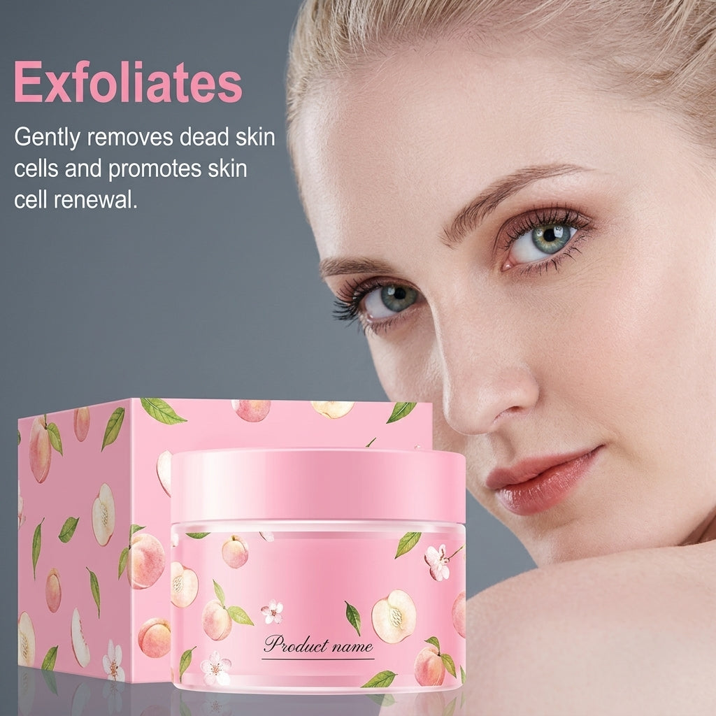 Peach Extract Fruit Acid Exfoliating Face Gel Cream