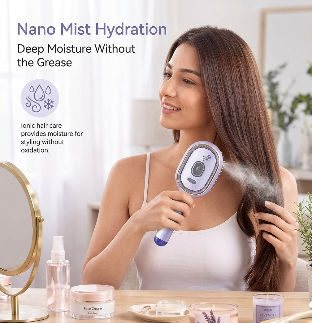 Electric Spray Retractable Air Cushion Comb