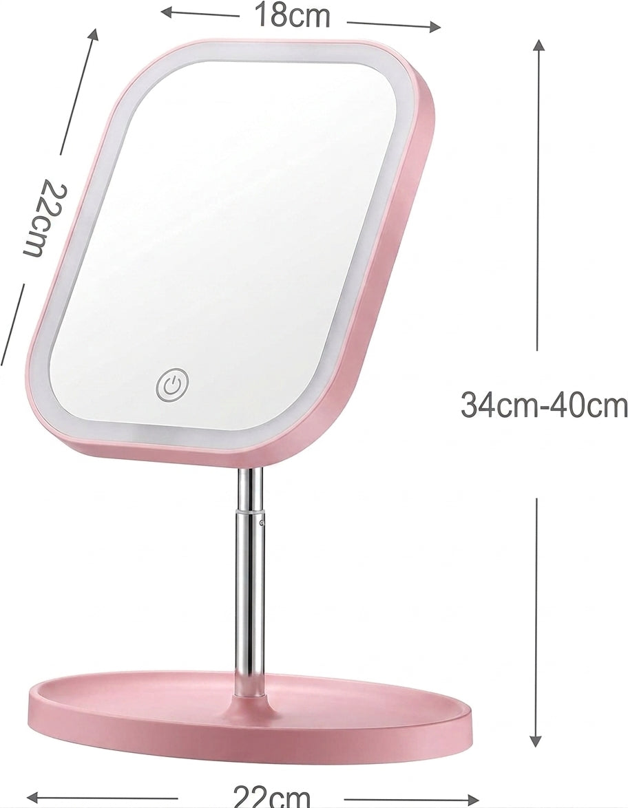 LED Telescopic Makeup Mirror
