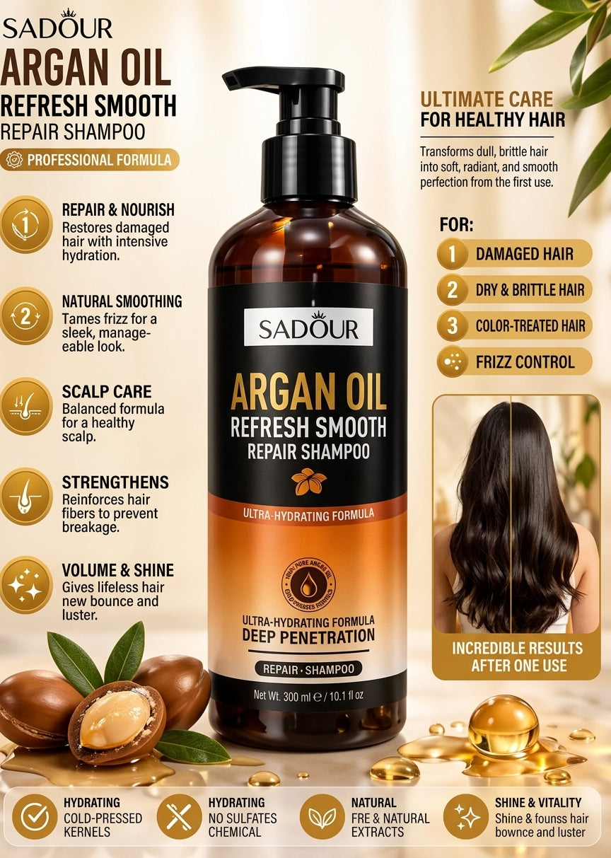 SADOER Argan Oil Refresh Smooth Shampoo