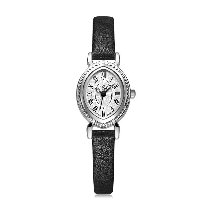 Oval Belt Quartz Movement Waterproof Compact Fashion Watch
